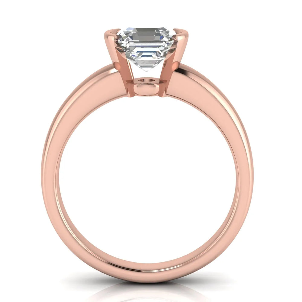 Modern Bezel-Inspired Solitaire Engagement Ring
