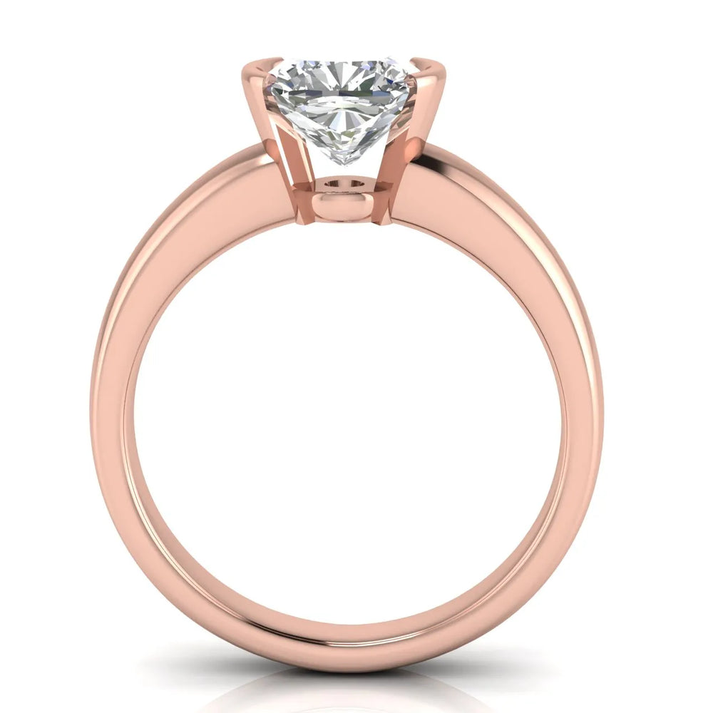 Modern Bezel-Inspired Solitaire Engagement Ring