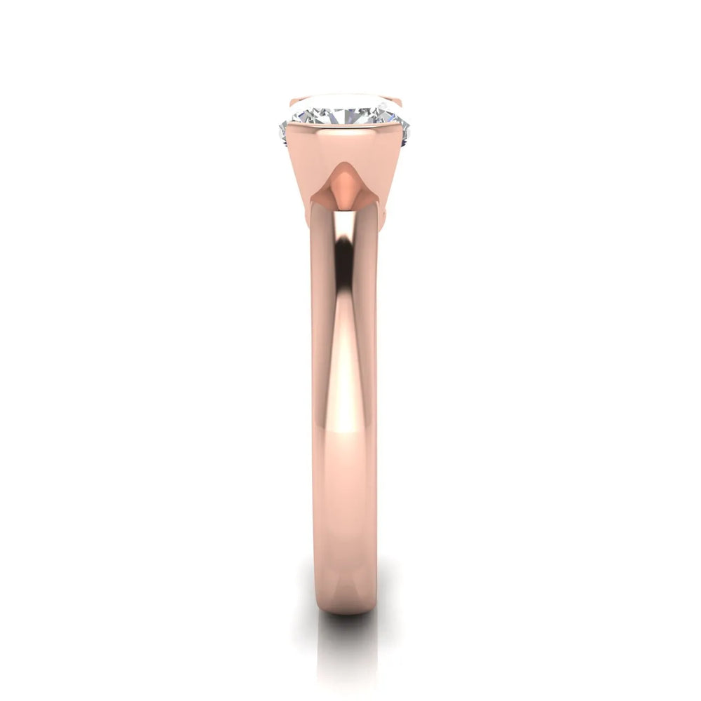 Modern Bezel-Inspired Solitaire Engagement Ring