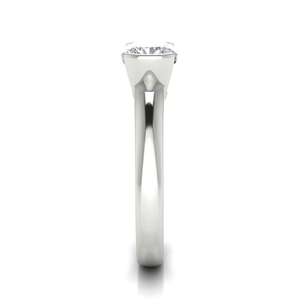 Modern Bezel-Inspired Solitaire Engagement Ring