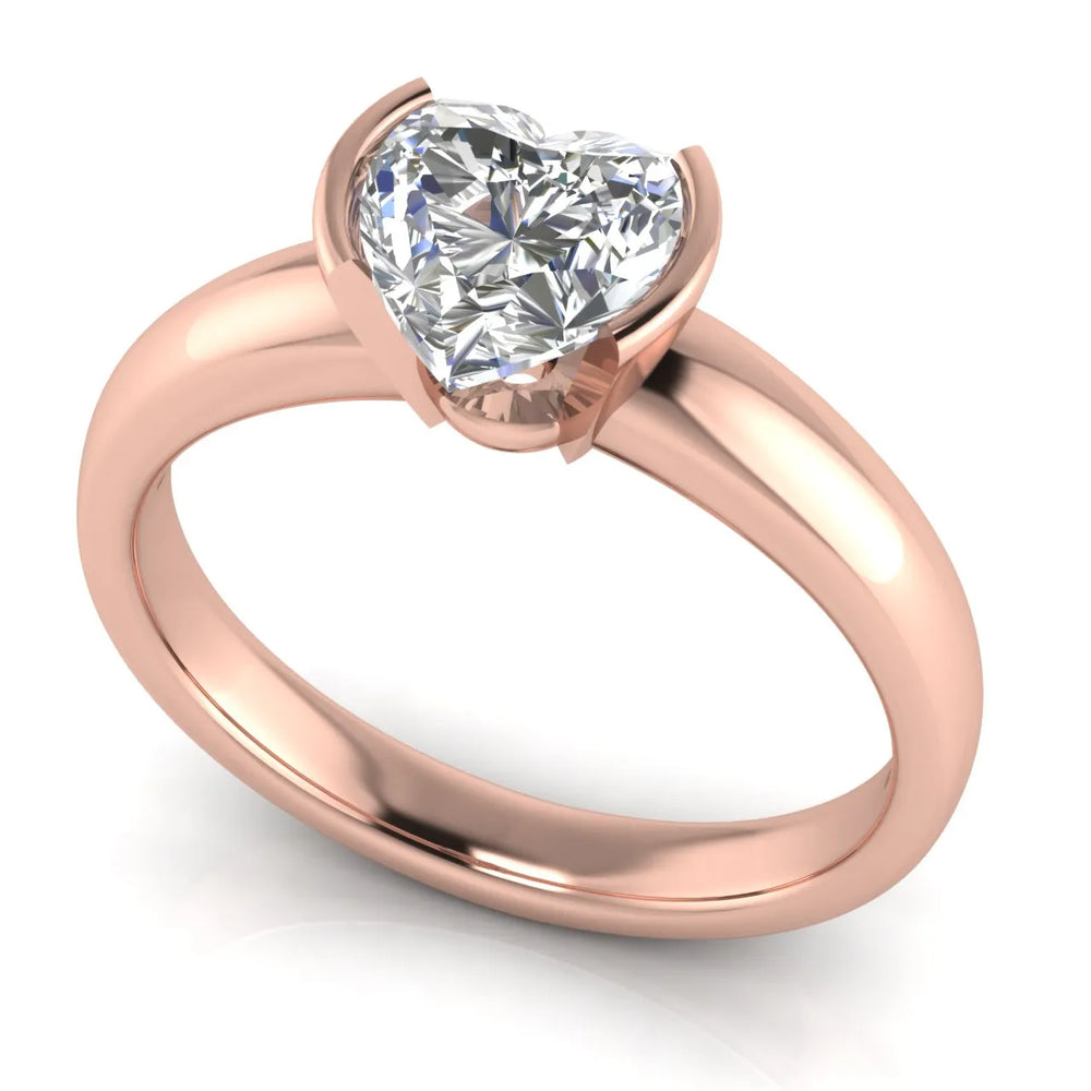 Modern Bezel-Inspired Solitaire Engagement Ring