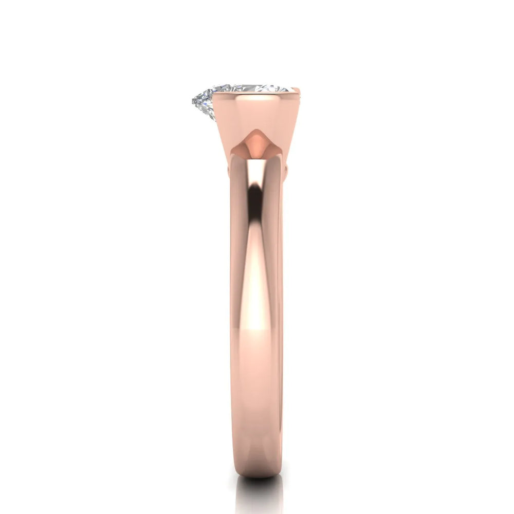 Modern Bezel-Inspired Solitaire Engagement Ring