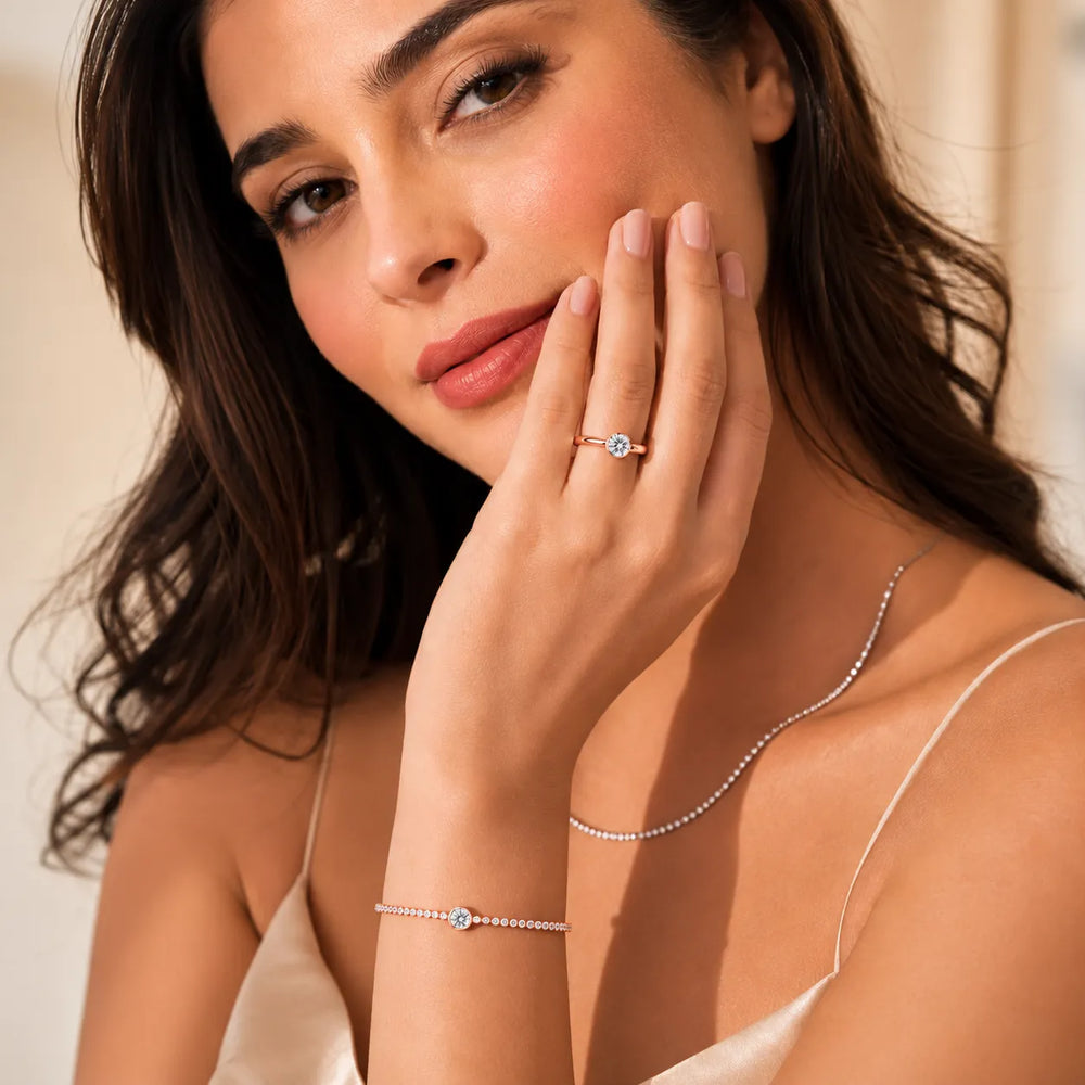 Modern Bezel-Inspired Solitaire Engagement Ring