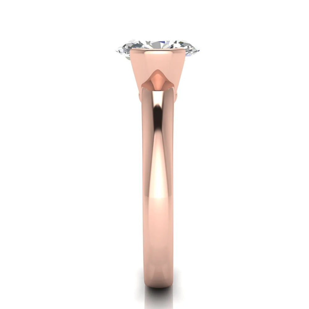 Modern Bezel-Inspired Solitaire Engagement Ring