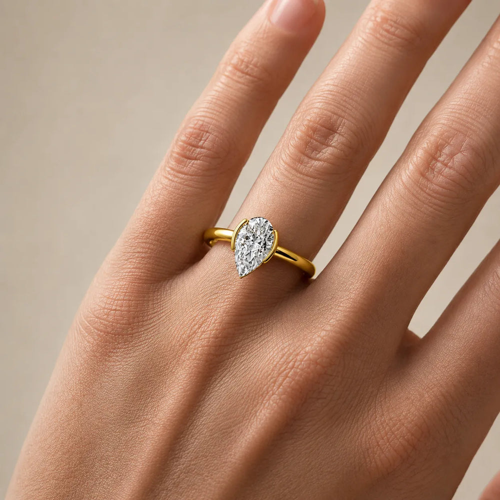 Modern Bezel-Inspired Solitaire Engagement Ring