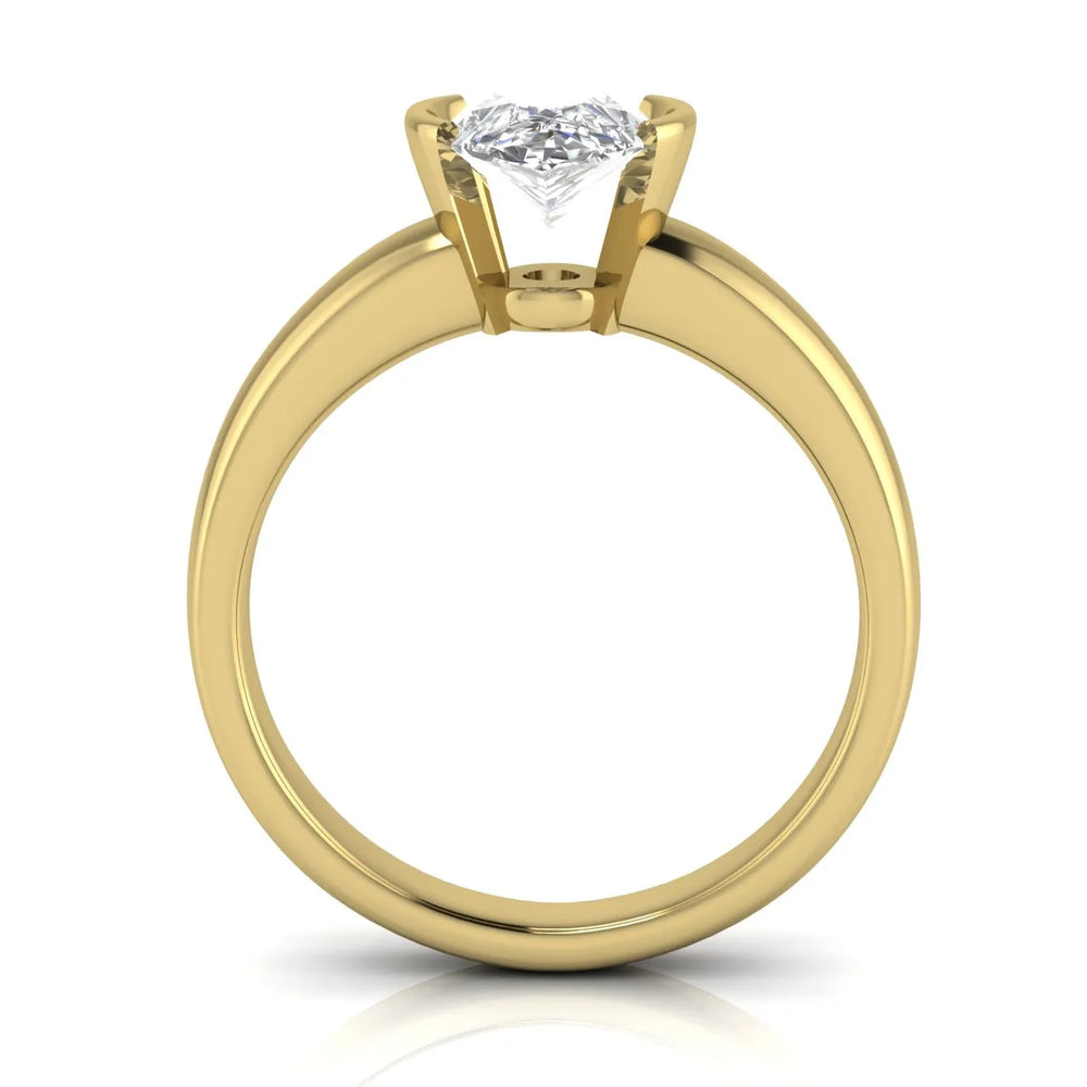 Modern Bezel-Inspired Solitaire Engagement Ring
