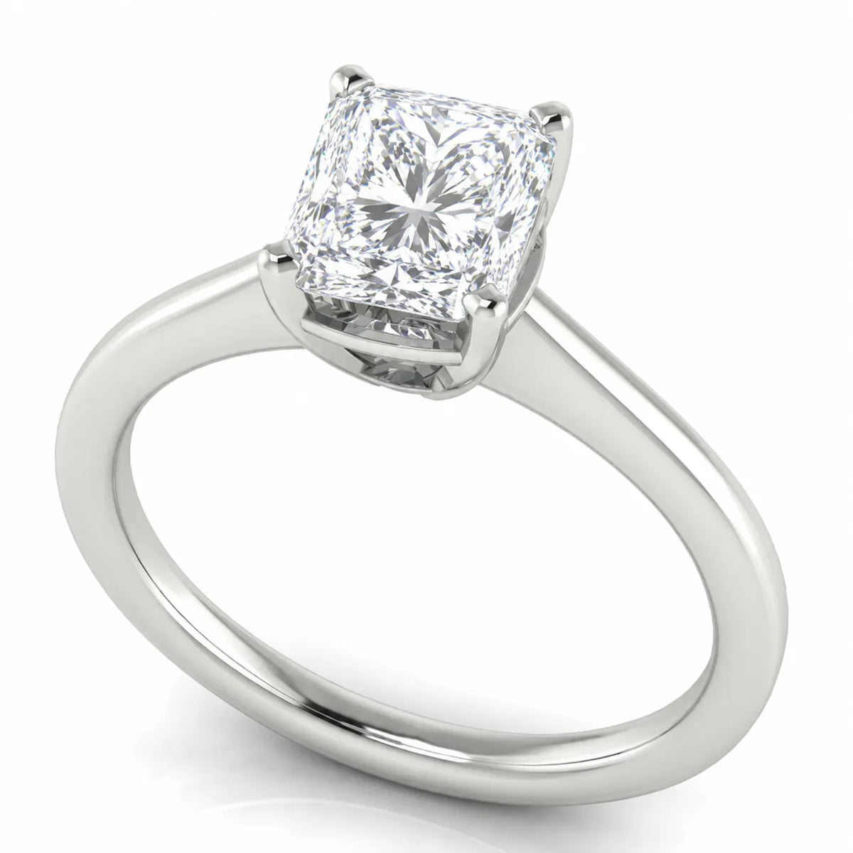 Modern Bezel-Inspired Solitaire Engagement Ring