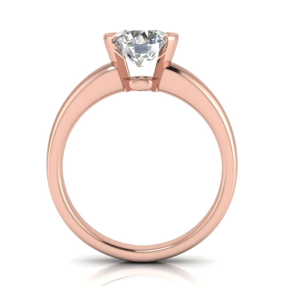 Modern Bezel-Inspired Solitaire Engagement Ring
