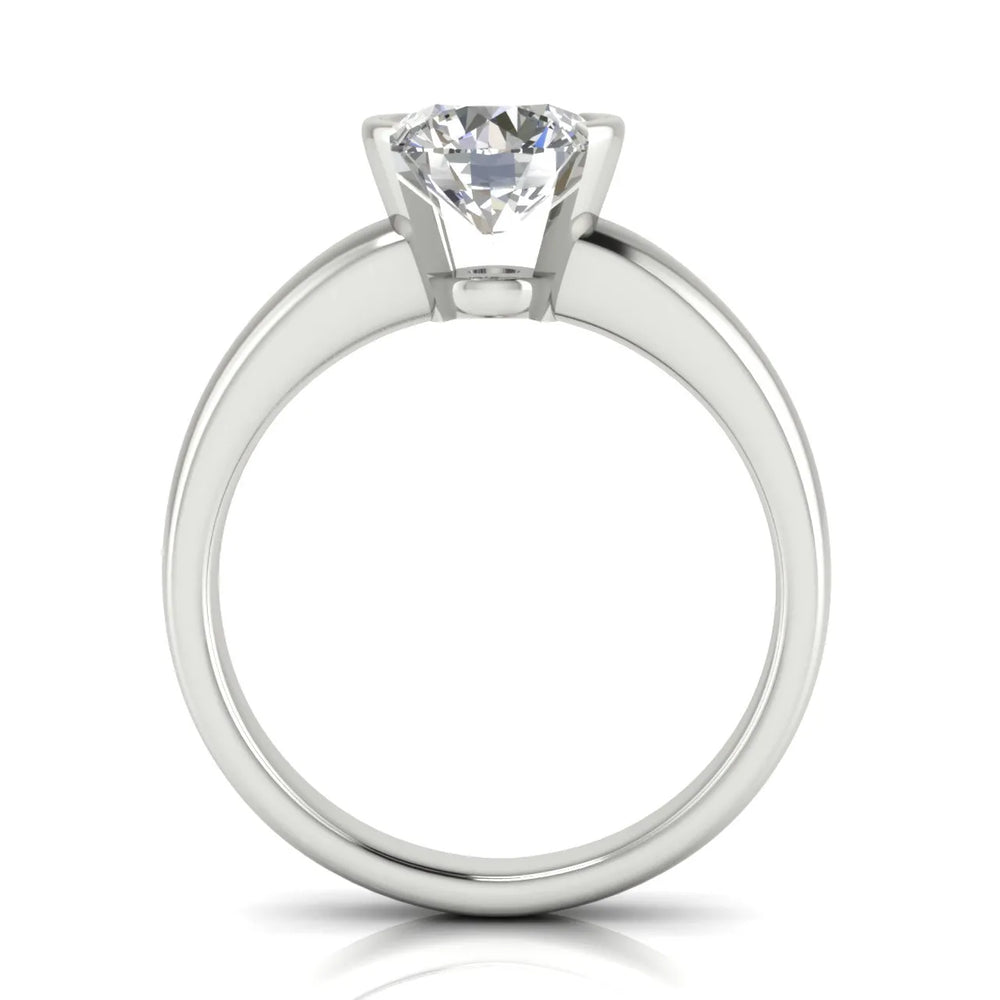 Modern Bezel-Inspired Solitaire Engagement Ring