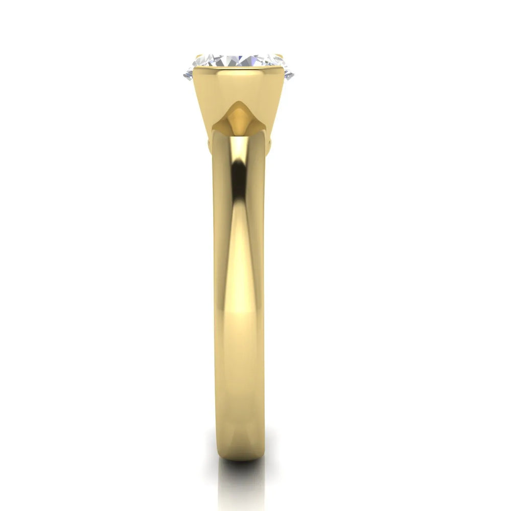Modern Bezel-Inspired Solitaire Engagement Ring