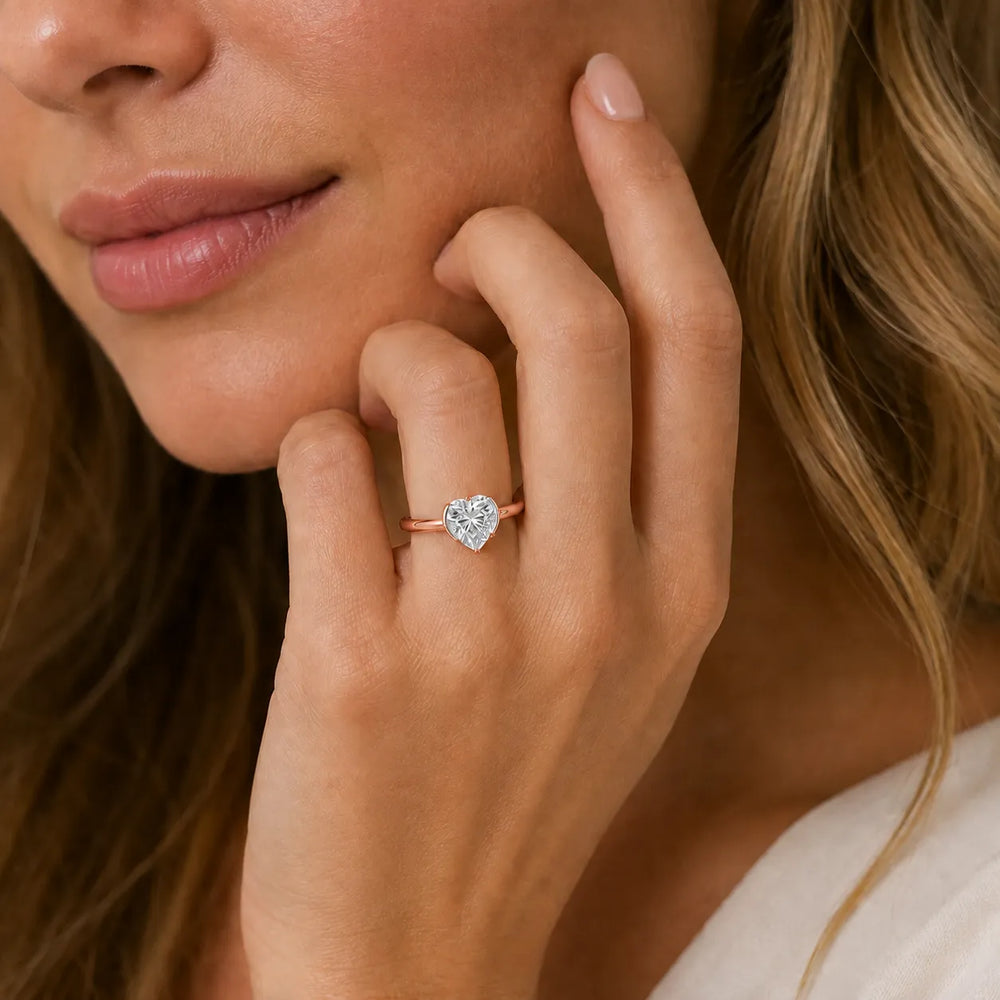 Modern Bezel-Inspired Solitaire Engagement Ring