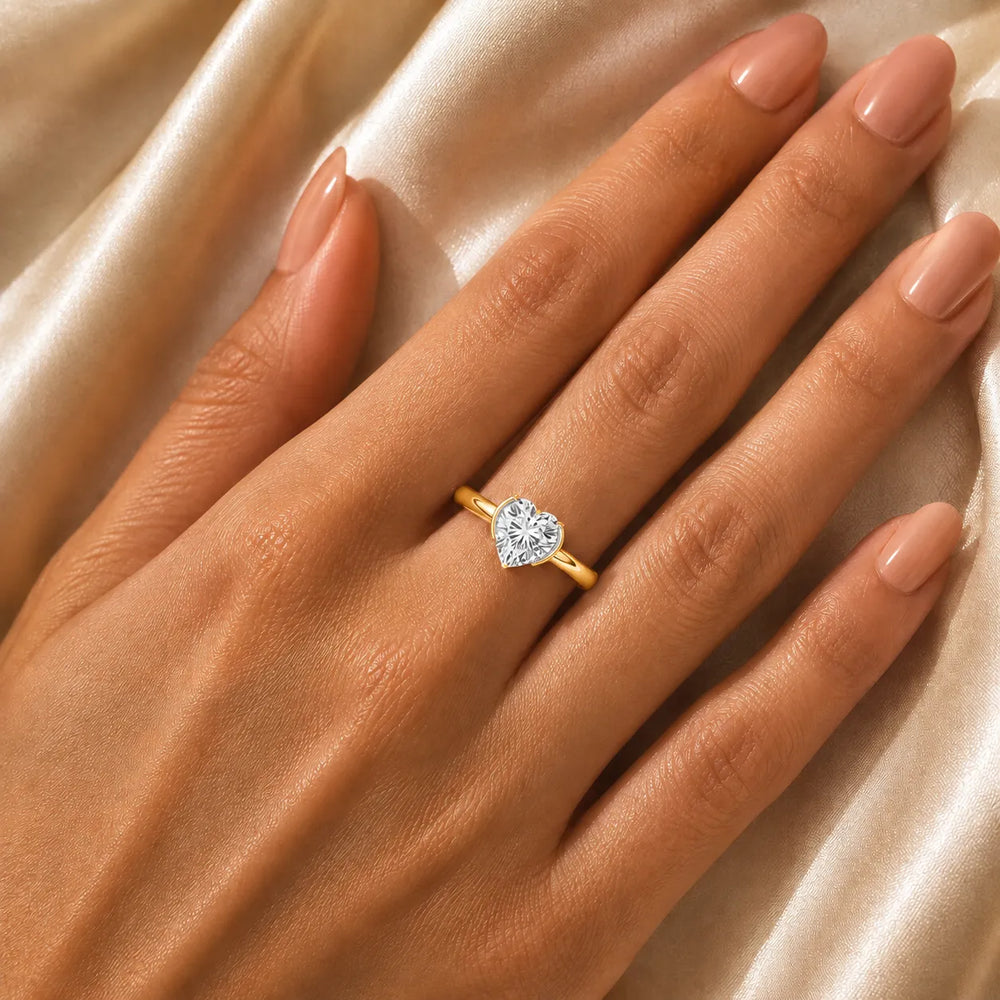 Modern Bezel-Inspired Solitaire Engagement Ring