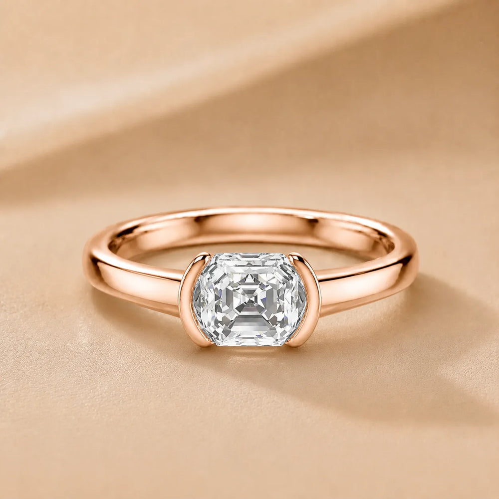 Modern Bezel-Inspired Solitaire Ring
