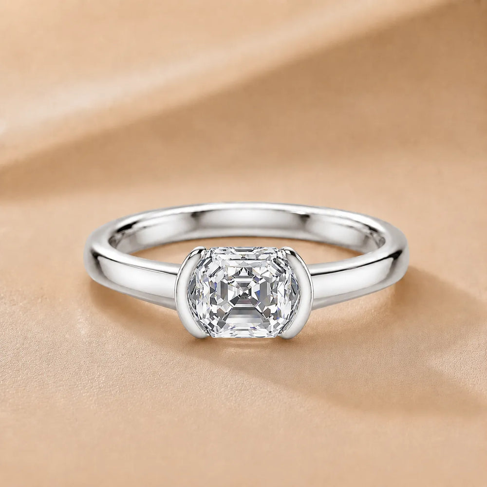 Modern Bezel-Inspired Solitaire Ring