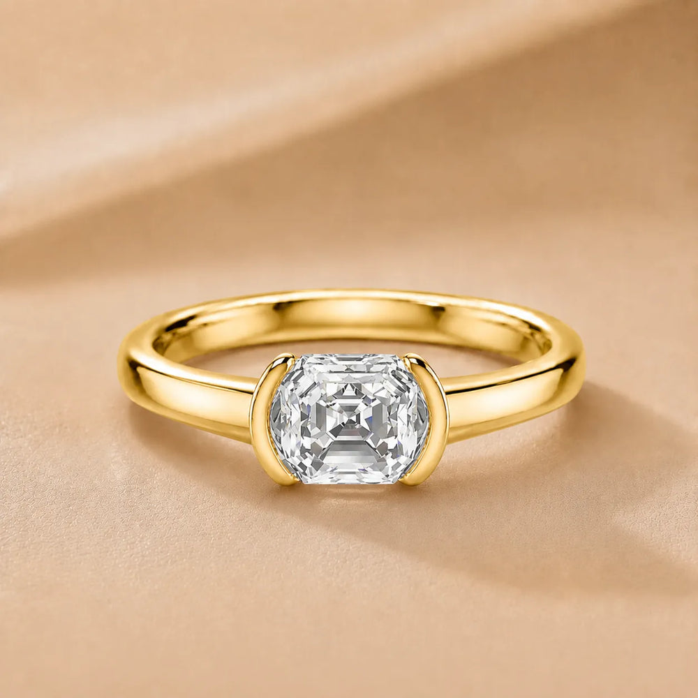 Modern Bezel-Inspired Solitaire Ring