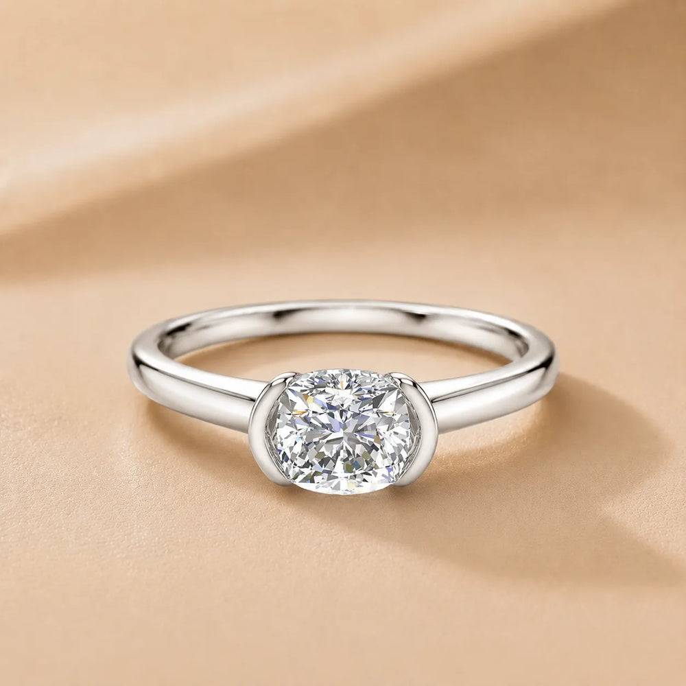 Modern Bezel-Inspired Solitaire Ring