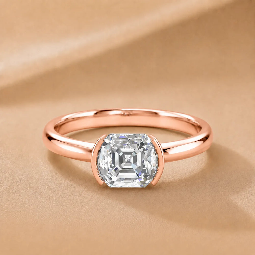 Modern Bezel-Inspired Solitaire Engagement Ring