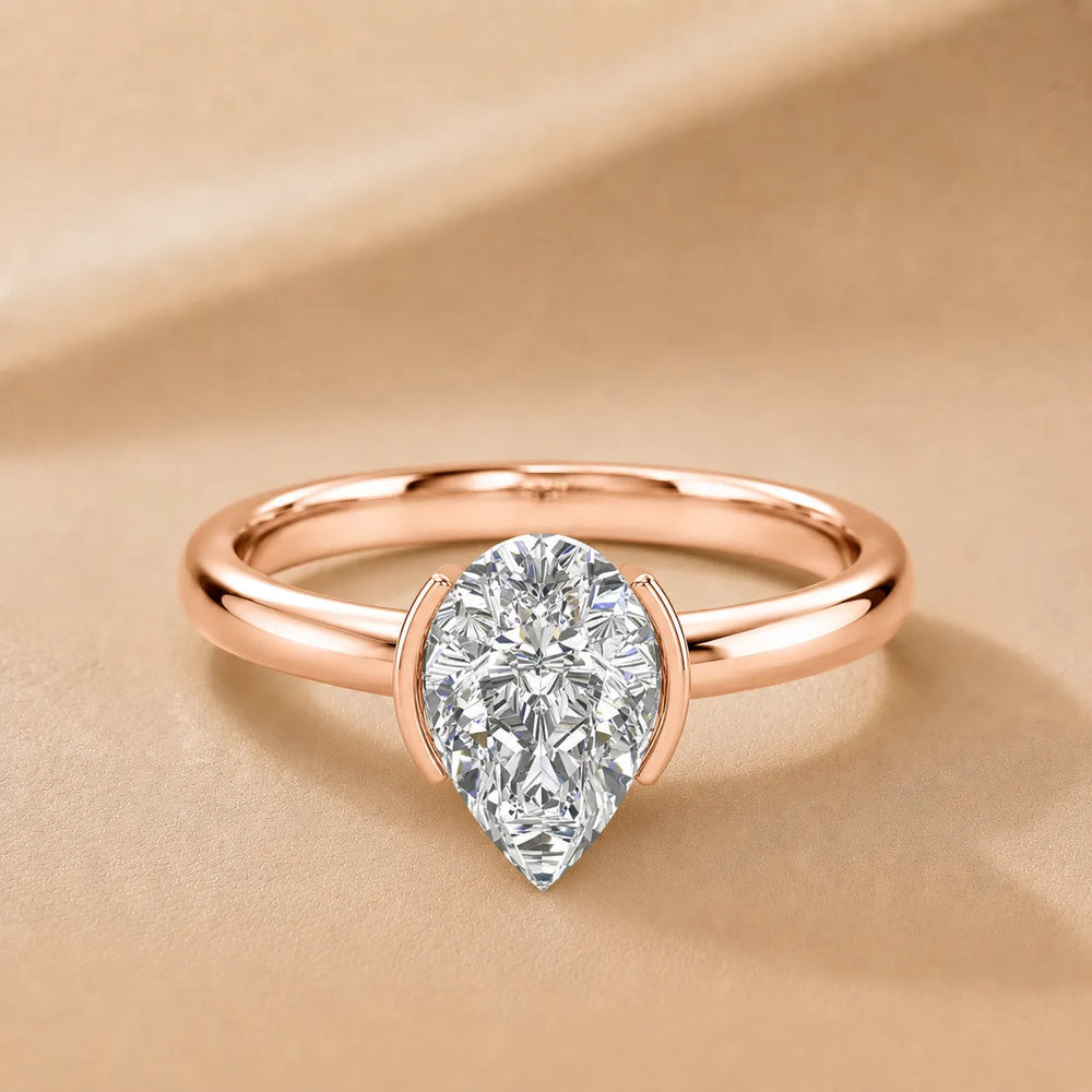 Modern Bezel-Inspired Solitaire Engagement Ring