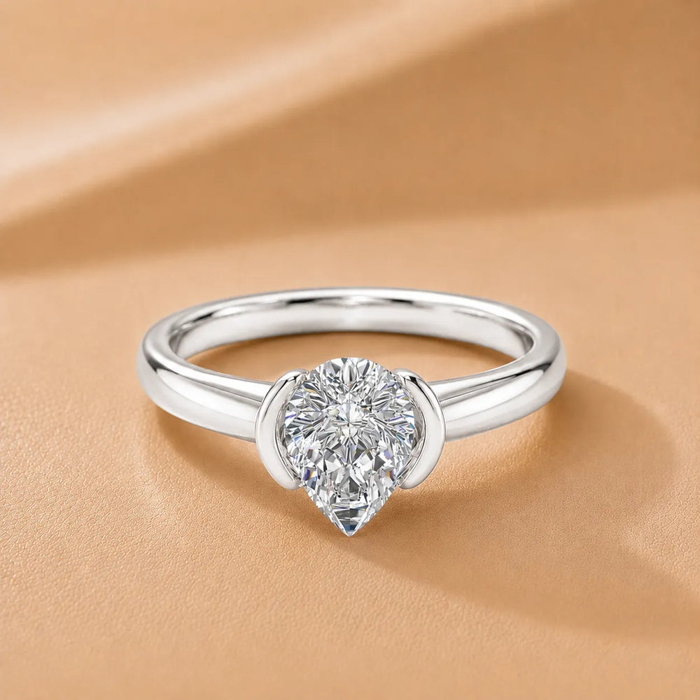 Modern Bezel-Inspired Solitaire Ring