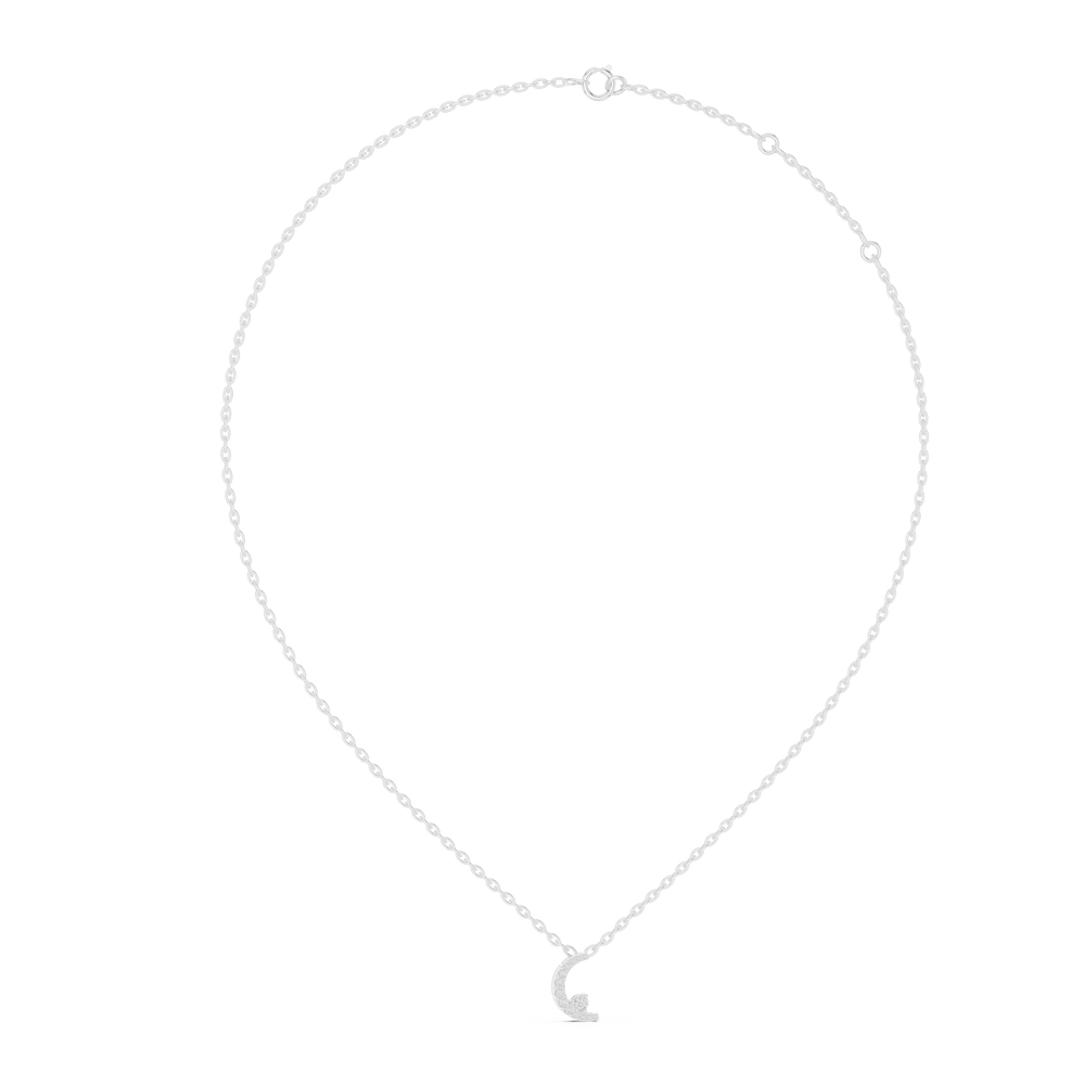 Moonlit Wave Diamond Necklace