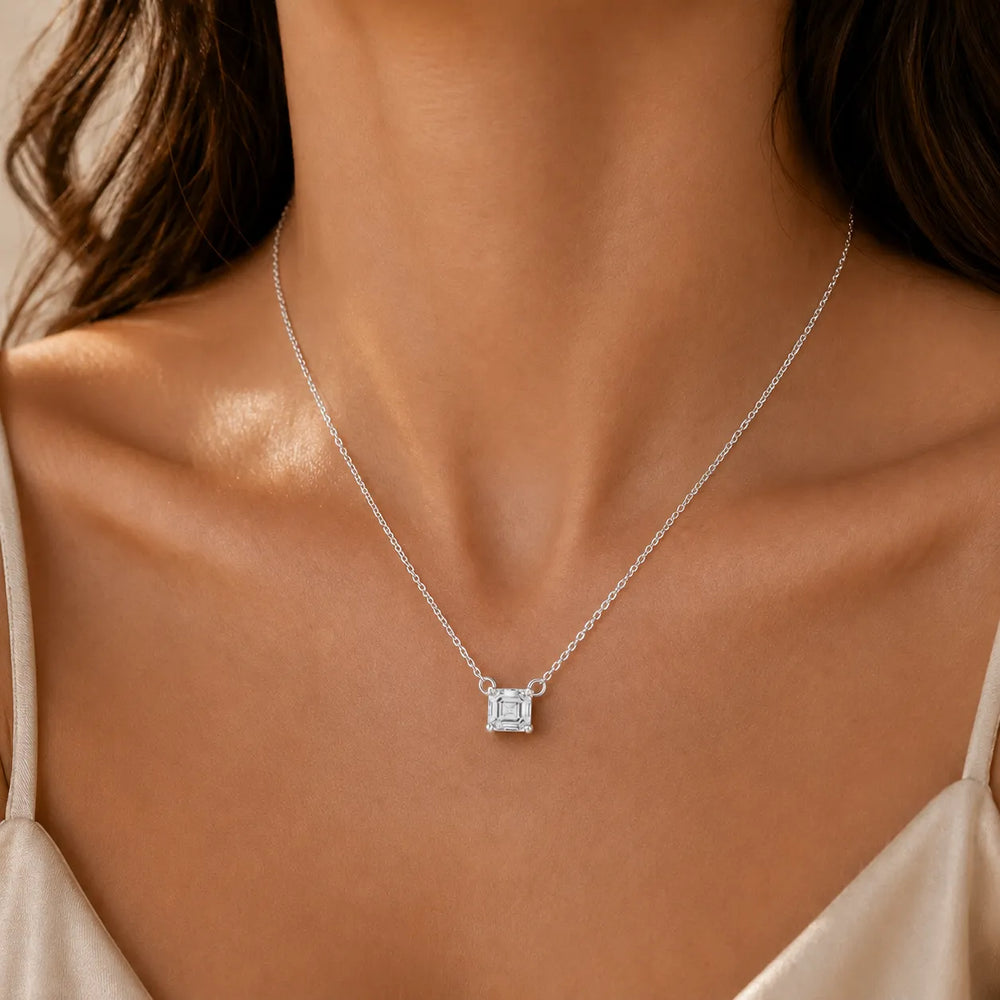 Modern Muse Asscher Necklace