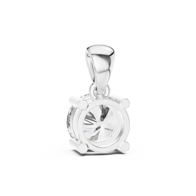 Round Classic Solitaire Necklace