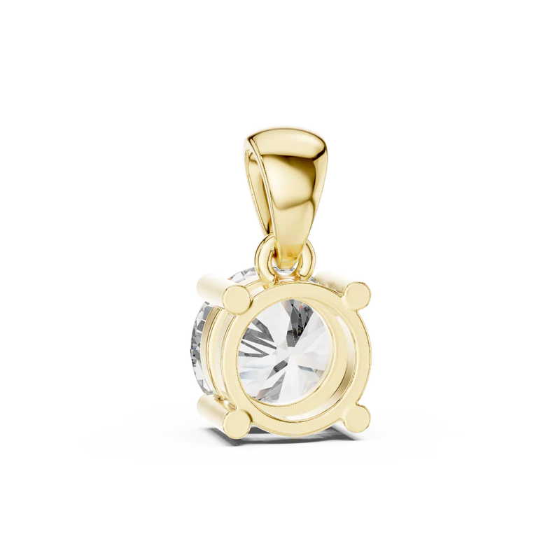 Round Classic Solitaire Necklace