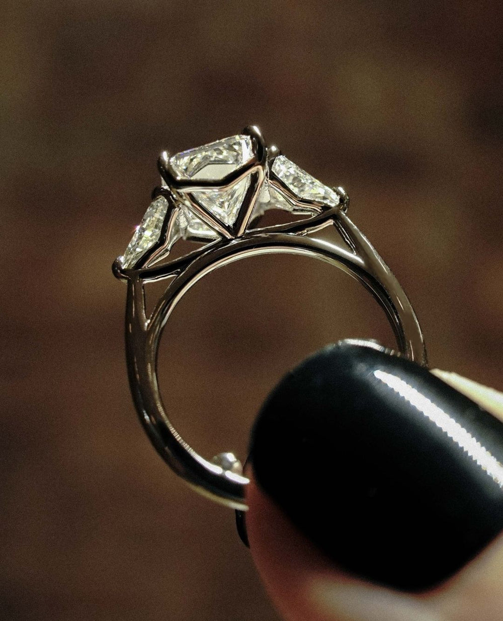 Radiant Cut Labgrown Engagement Ring,