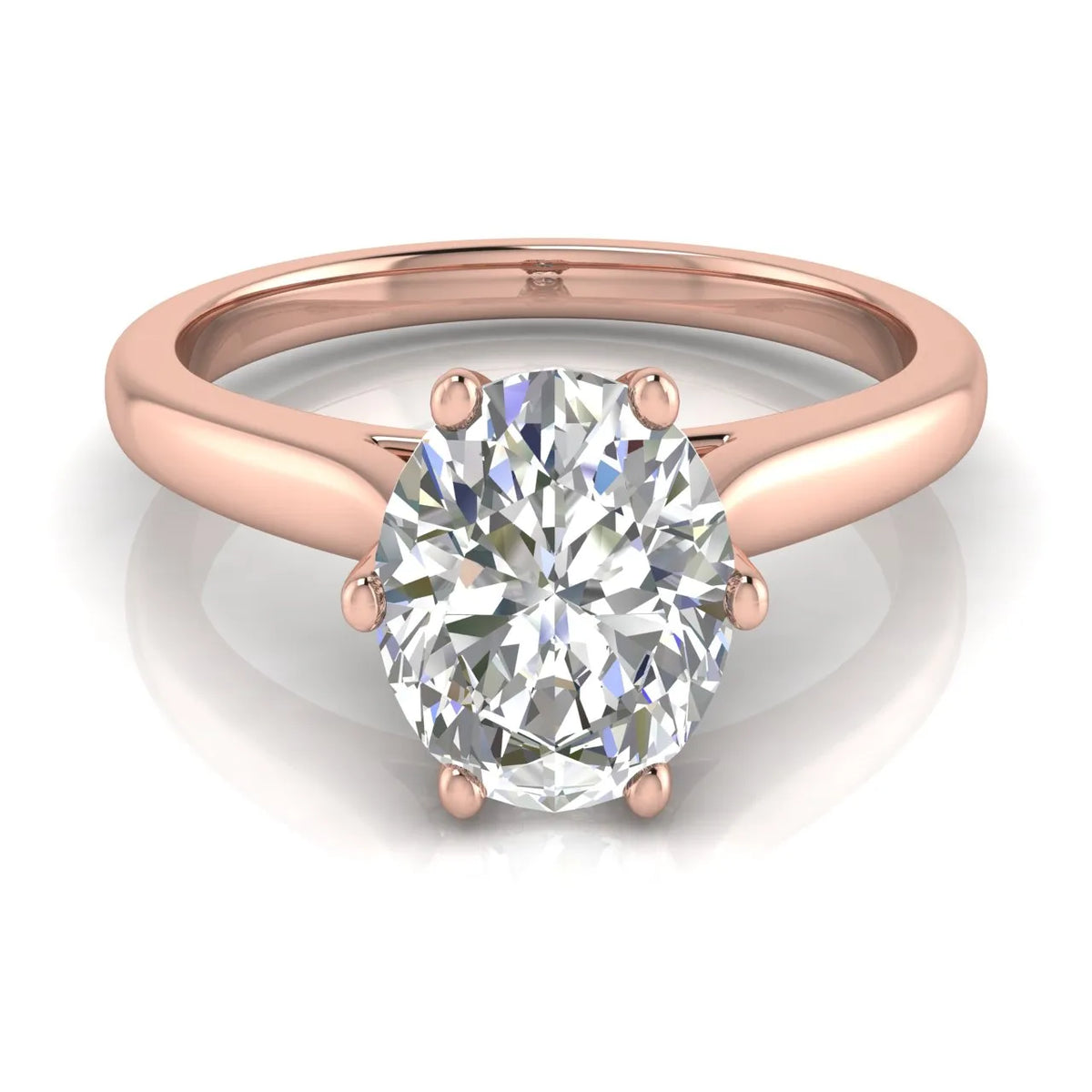 Romantic Solitaire Ring with Timeless Design