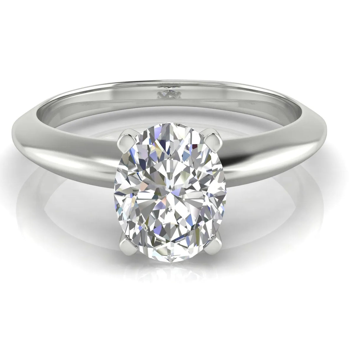 Romantic Solitaire Ring with Elegant Prong Setting
