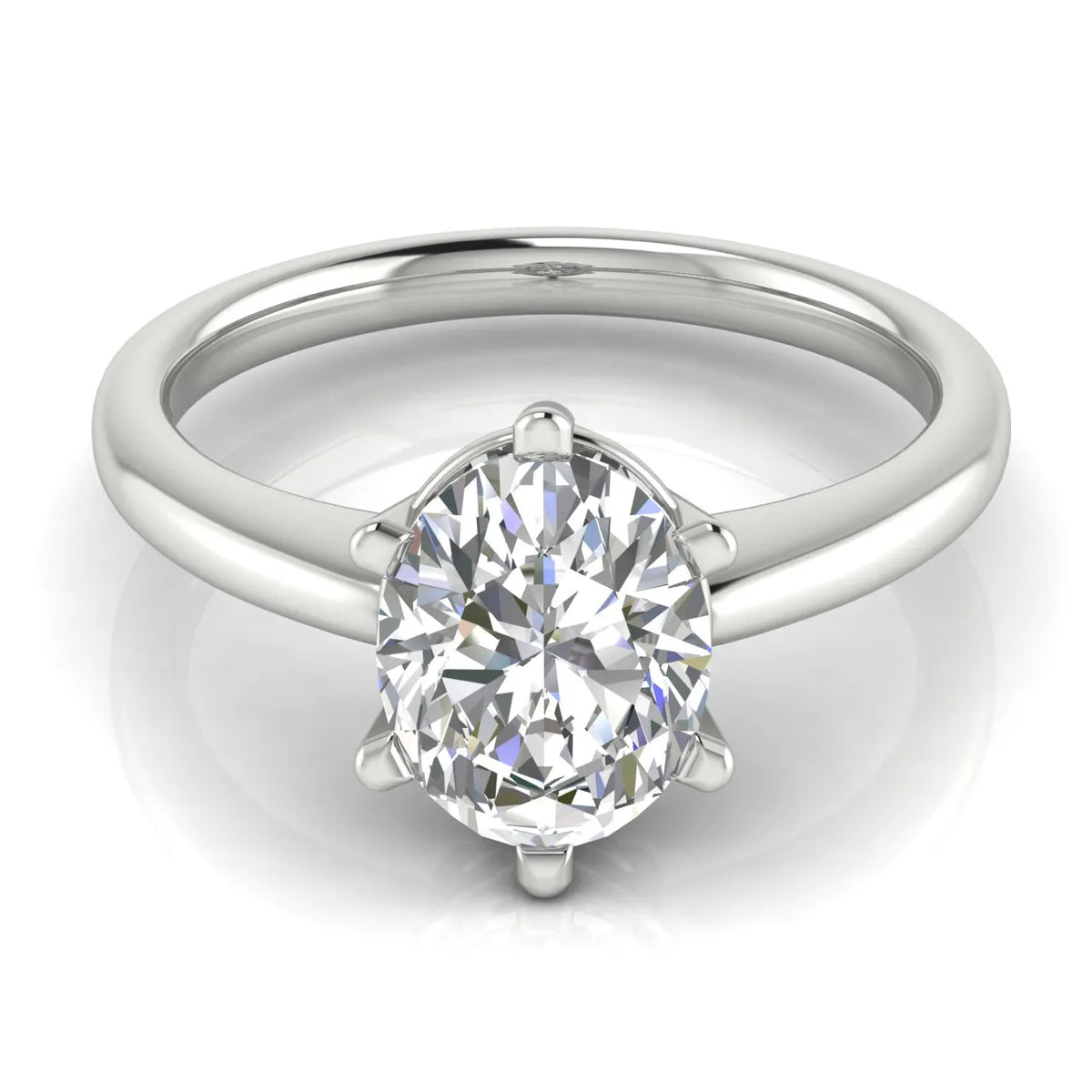 Elegant Solitaire Ring with Classic Prong Setting