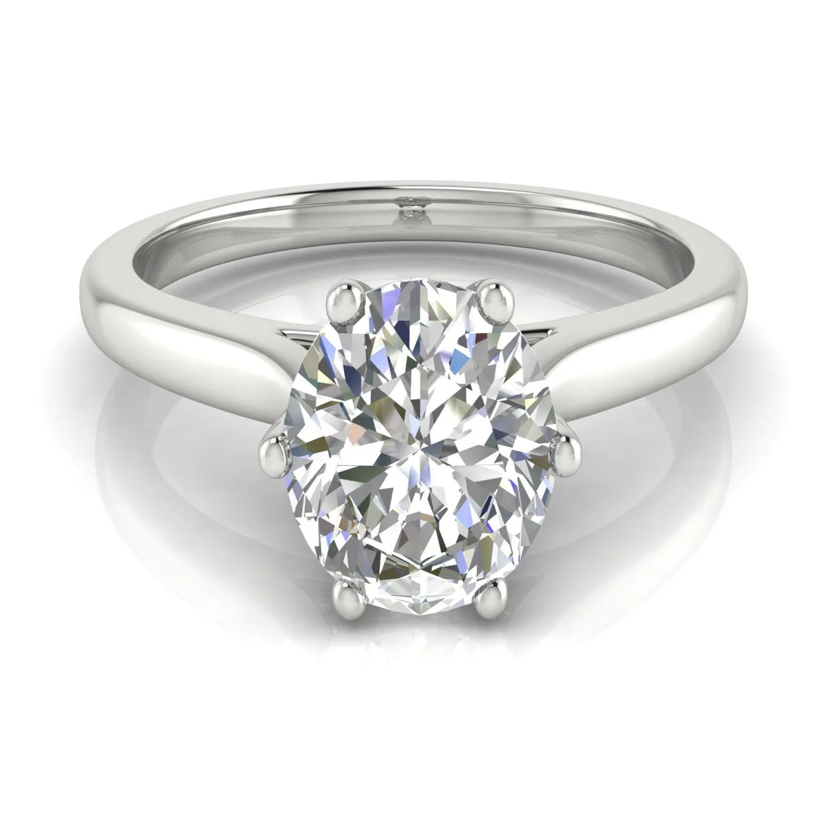 Romantic Solitaire Ring with Timeless Design