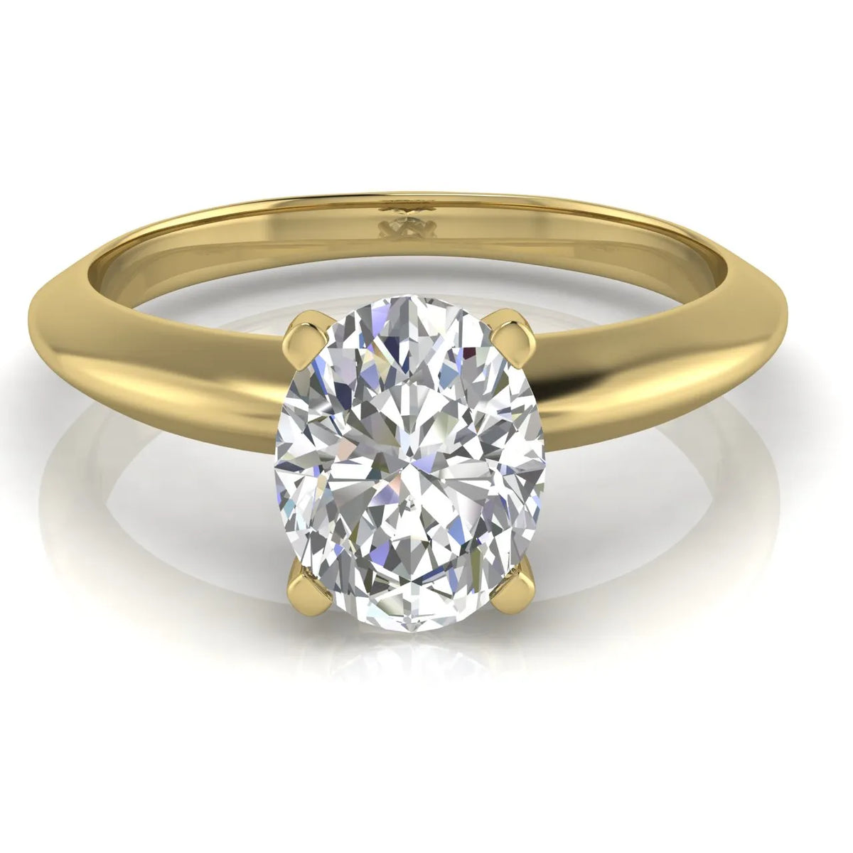 Romantic Solitaire Ring with Elegant Prong Setting