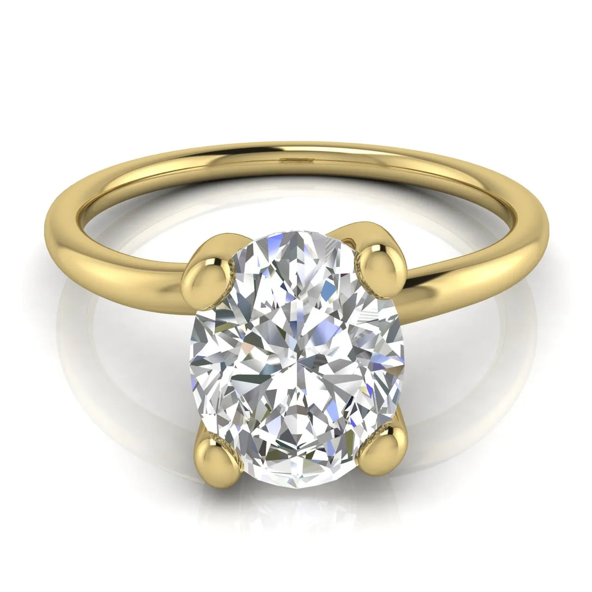 Romantic Solitaire Ring with Classic Setting