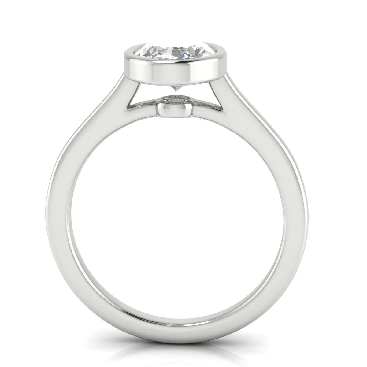 Romantic Halo Solitaire Ring