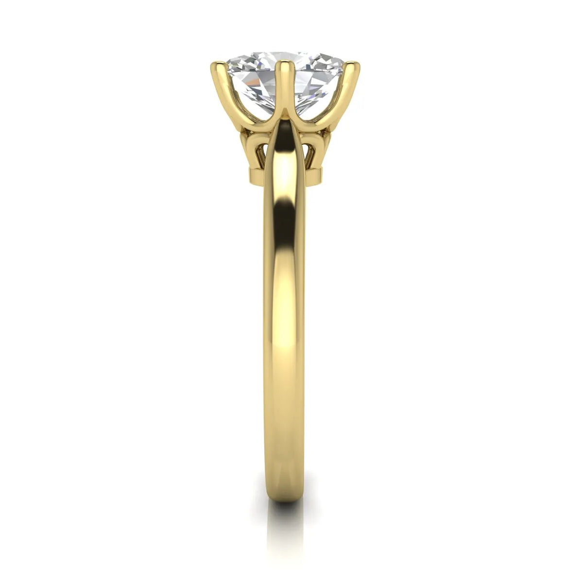 Romantic Solitaire Ring with Timeless Design