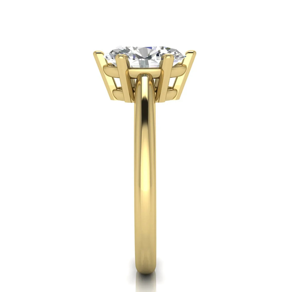 Elegant Solitaire Ring with Classic Prong Setting