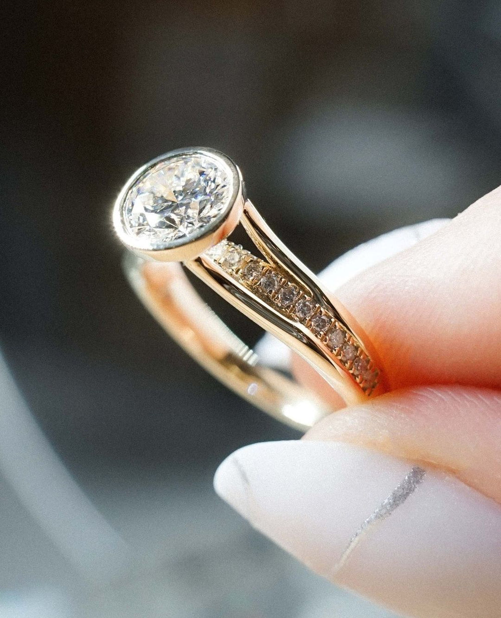 Round Brilliant Cut Labgrown Engagement Ring