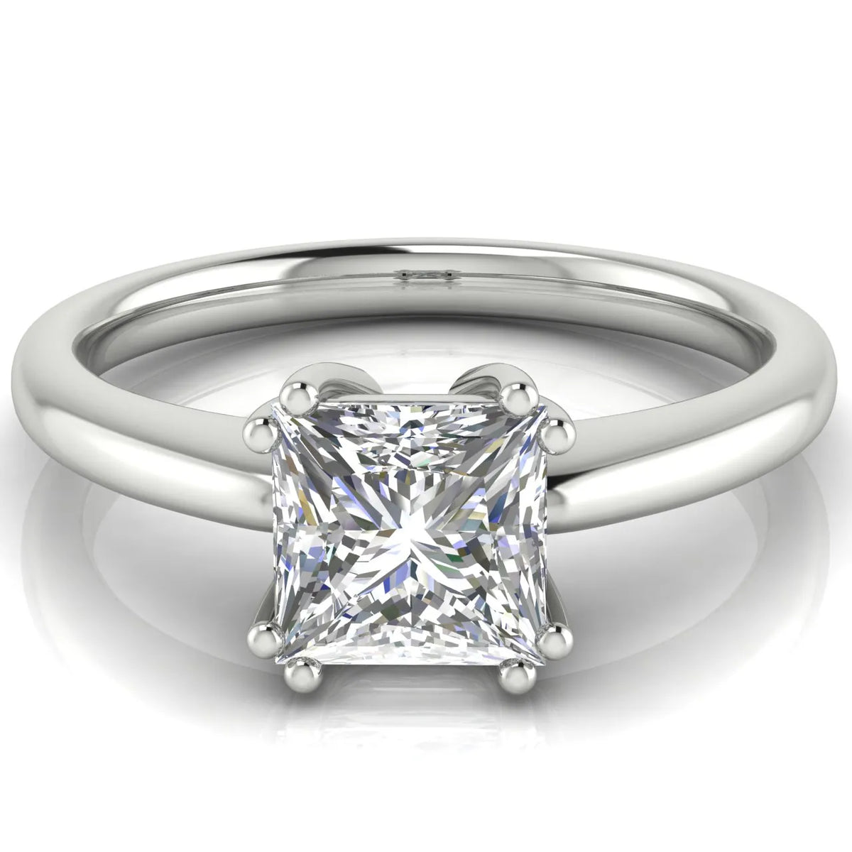 Elegant Solitaire Ring with Classic Prong Setting