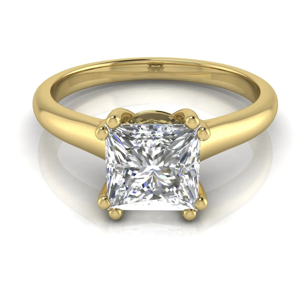 Elegant Solitaire Ring with Refined Prong Setting