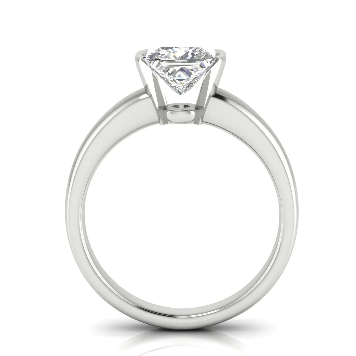 Modern Bezel-Inspired Solitaire Engagement Ring
