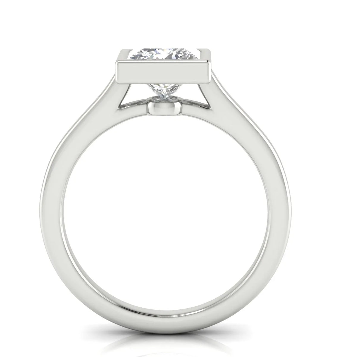 Romantic Halo Solitaire Ring