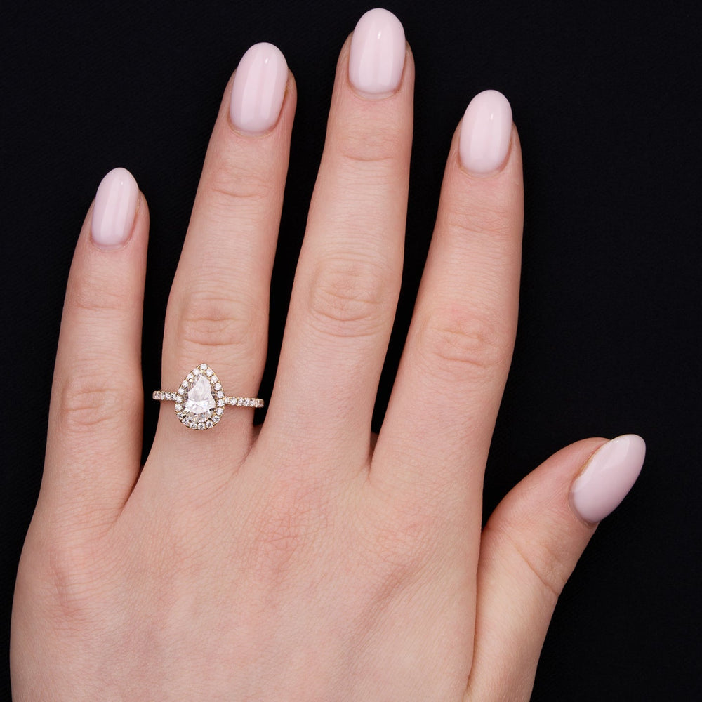 Pear Cut Labgrown Engagement Ring