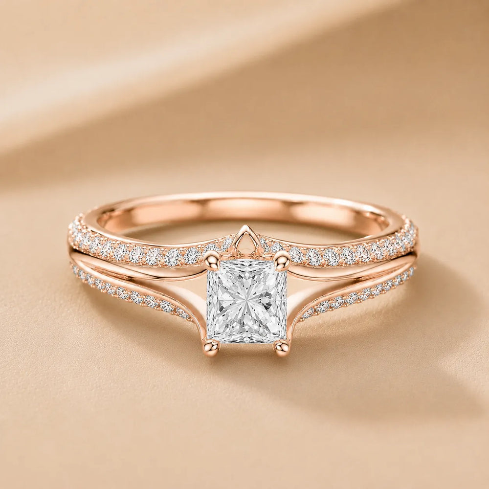 Promise of the Heart Ring with Side Stone
