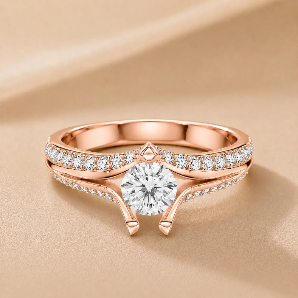 Promise of the Heart Ring with Side Stone