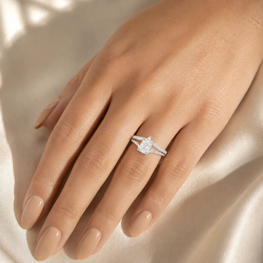 Promise of the Heart Ring with Side Stone