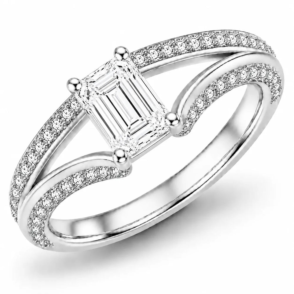 Promise of the Heart Ring with Side Stone