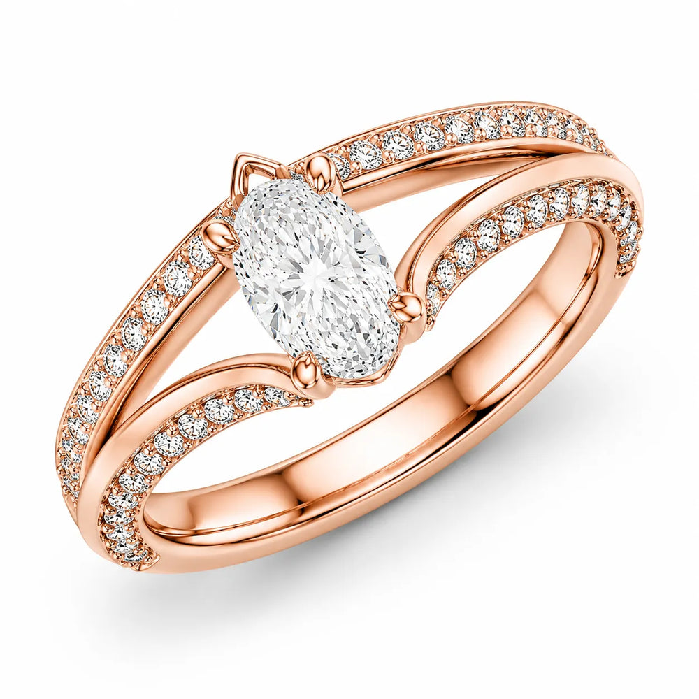 Promise of the Heart Ring with Side Stone