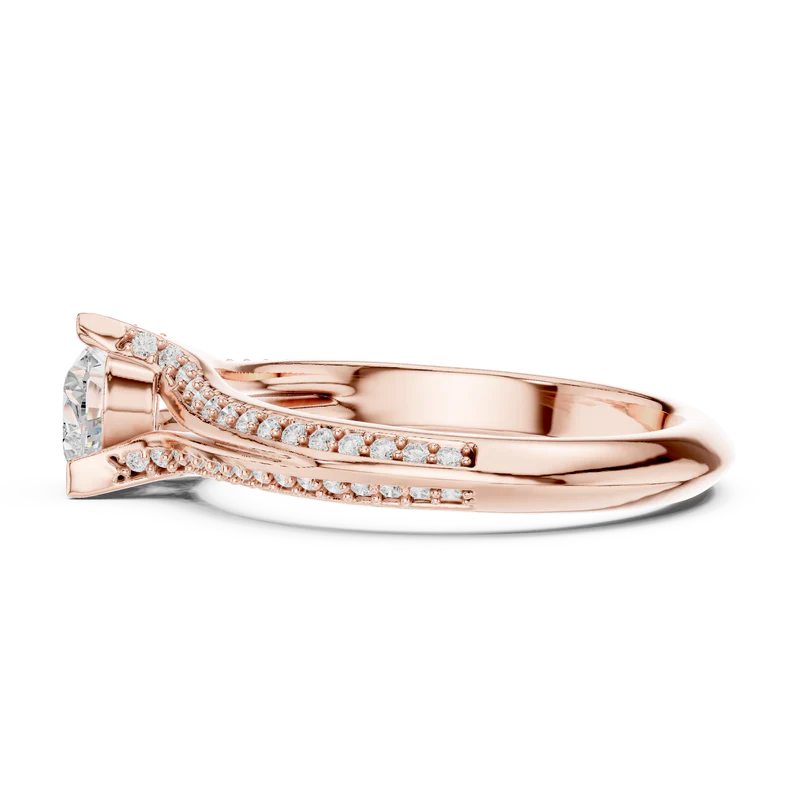 Promise of the Heart Ring with Side Stone