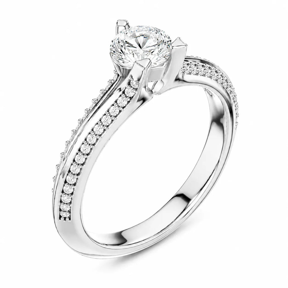 Promise of the Heart Ring with Side Stone